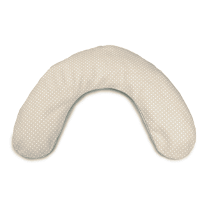 Frühchenkissen mittel 100 x 15 cm inkl. Bezug - Punkte beige