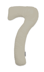 Bezug für my7 Seitenschläferkissen Lehmgrau Bamboo-Kollektion