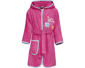 Frotte-Bademantel Flamingo pink