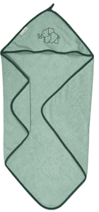 Kapzenhandtuch - Salbeigrün 75x75cm