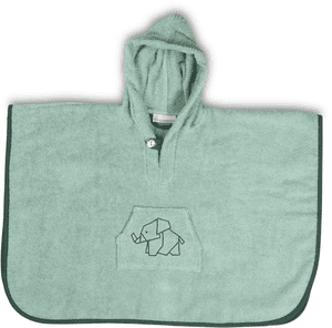 Badeponcho - Salbeigrün 45x70 cm