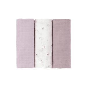 Swaddle & Burp 3er-Pack Mulltücher L Berries