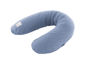 Stillkissenbezug elastisch blau meliert 180  cm