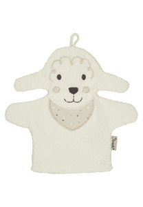 Spiel-und Waschhandschuhe Schaf Flocke ecru