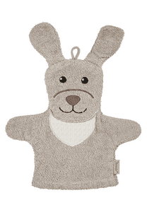 Spiel-und Waschhandschuhe Hund Lucky sand