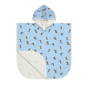 UV-Badeponcho Crocodile sky blue