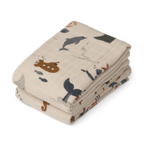 Lewis Musselin Tücher 2er-Pack sea creature/sandy