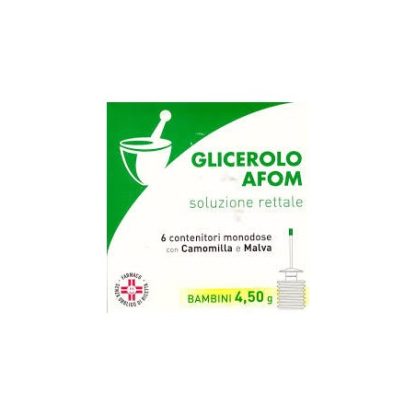 Afom Glicerolo Bambini per la stitichezza 6 Contenitori