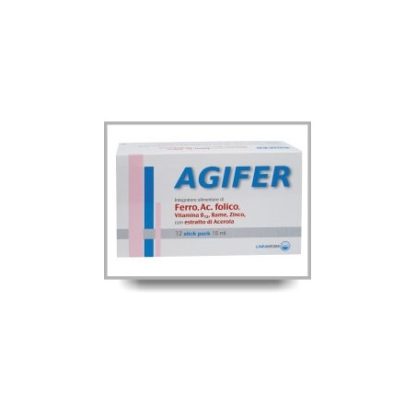 Agips farmaceutici Agifer integratore 12 Stick 15ml