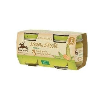 Alce Nero Omogeneizzato Legumi E Verdure Bio 2 X 80 G