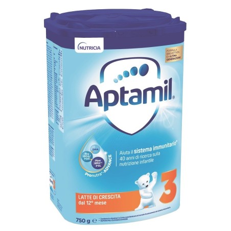 Aptamil 3 latte di crescita con vitamine e minerali 750 g