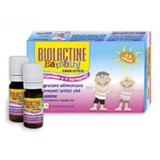 Biolactine Bambini integratore di fermenti lattici 10 Flaconcini