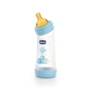 Chicco Biberon Angolato Boy Caucciu da 0 mesi in poi 250ml
