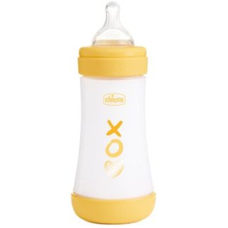 Chicco Biberon Perfect 5 Biberon Giallo Flusso Medio 240 ml 2Mesi+
