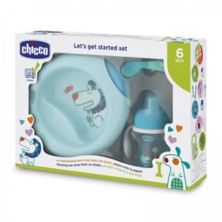 Chicco set pappa per bambini da 6 mesi+ azzurro