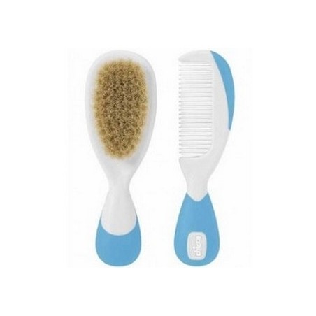 Chicco Spazzola E Pettine Azzurro per pettinare i bambini
