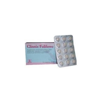 6 Pezzi Clinnix Foliferro integratore di ferro 30 Compresse