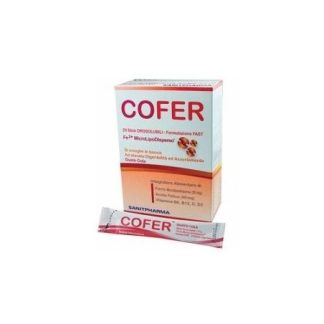 6 Pezzi Cofer 20 Bustine integratore di ferro bivalente