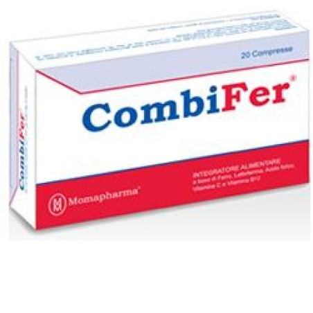 6 Pezzi Combifer 20 Compresse integratore di ferro e vitamine