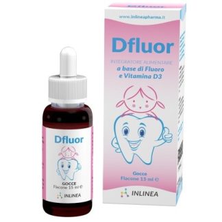 Inlinea Dfluor Gocce integratore di fluoro e vitamina d 15ml