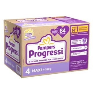 Fater Pampers Quadri Progressi pannolini Maxi 84 Pezzi