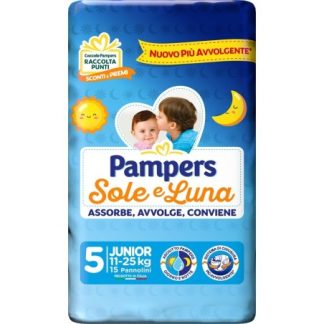 Pampers Sole&luna Junior pannolini 15 Pezzi