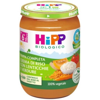 Hipp Crema Di Riso Lenticchie Verdure 190 G