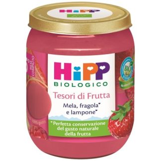 Hipp Tesori Frutta Mela Fragola Lampone 160 G