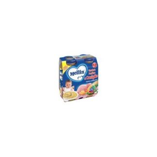 Mellin Pappa Completa Verdura Pastina E Coniglio 2 X 250gr
