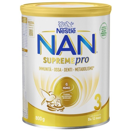 Nestle' Italiana Nan Supreme Pro 3 Polvere 800g da 12 mesi