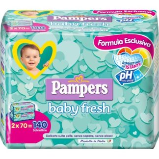 Pampers Salviette Baby Fresh Pelle Delicata 140 Pezzi