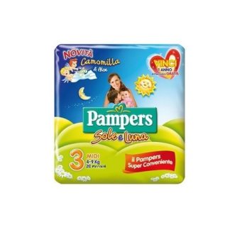 Pampers Sole & Luna Flash Pannolino con estratto di aloe 20 Pezzi
