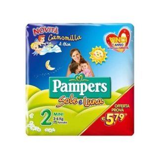 Pampers Sole & Luna Flash Pannolini Mini 21 Pezzi