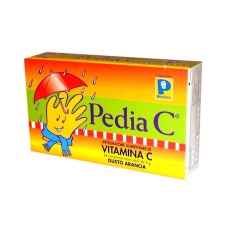 Pediatrica Pedia C Arancia 24 Compresse Masticabili