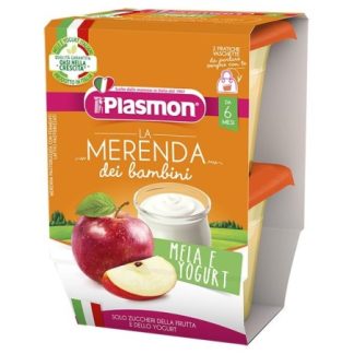 Plasmon La Merenda Dei Bambini Sapori Di Natura Mela Yogurt  2 X 120 G