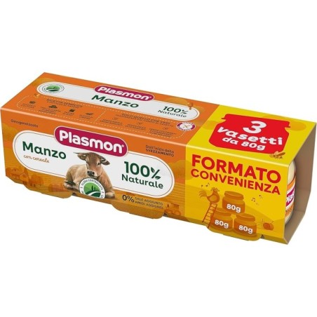 Plasmon Omogeneizzato Vitello E Cereale 3 Pezzi Da 80 G