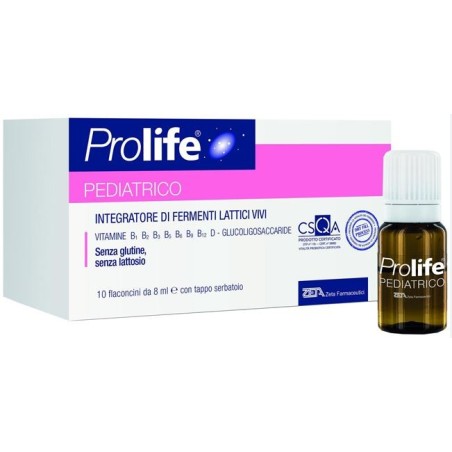 Prolife Pediatrico 10 Flaconi 8ml integratore di fermenti lattici