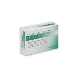 Homeosyn Q10 Selen Vit Integratore antiossidante 24 Capsule