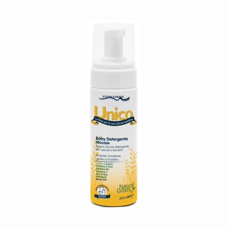 Unico Baby Mousse Detergente per pelle delicata 200 ml