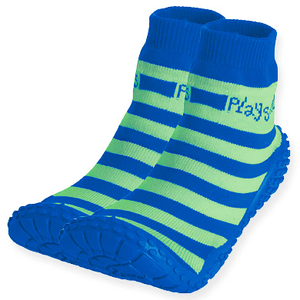 Aqua-Socken Streifen blau