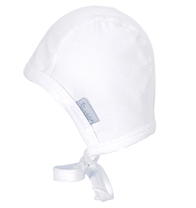 Baby Mütze zum Binden, weiß