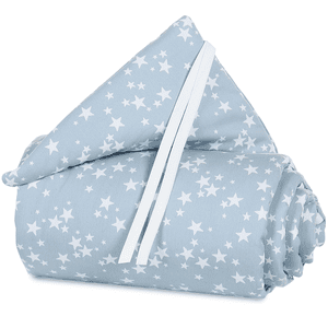 Nestchen Piqué Original azurblau Sterne weiß 144x25 cm