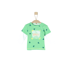 Langarmshirt light green aop