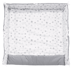 Laufgittereinlage Sterne silbergrau Exklusiv 70 und 100 cm