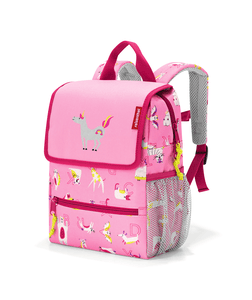 backpack kids abc friends pink