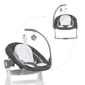 Babyaufsatz Alpha Bouncer 2in1 Deluxe Melange Grey