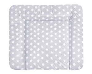 Wickelauflage Softy Sterne grau 65 x 75 cm
