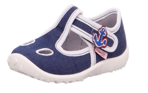 Boys Hausschuh Spotty blau anker