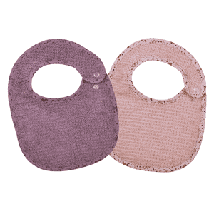 At home Druckknopflatz rosa 2er Set 22 x 29 cm