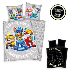 Bettwäsche PAW Patrol Mighty Pups 135 x 200 cm